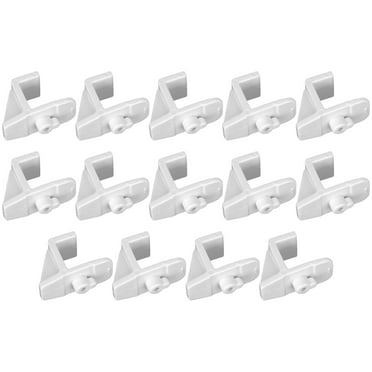 14pcs Plastic Refrigerator Shelf Clips, Bracket Commercial Shelf Clip for Fridge Zeraneb