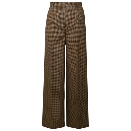 

Msgm Woman Two-Tone Wool Trousers