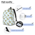 thumbnail image 3 of Rocae Cartoon Sea Turtle for Durable Canvas Backpack Leisure Large Bag Travel Rucksack Multi-function Backpack Small, 3 of 8