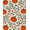 Orange, Pattern 4, variant on ODIKA 4'x6' Machine Washable Non-Slip Area Rug, Harvest Pumpkin Patch Motif with Vintage Leaf Swirls Welcome Accent High Traffic Rug, Orange, 605322