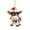 E, variant on AUDeals ‌Christmas Cow Car Ornament Cute Dairy Cow Rearview Mirror Charm for Car Interior Decorations Acrylic Hanging Pendant Festive Holiday Gift Idea‌