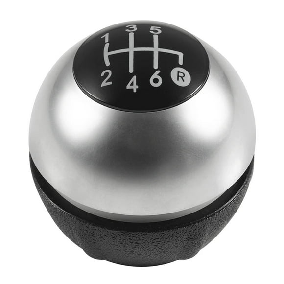 WQ Chrome Silver Carbon Fiber Car Styling 5/6 Speed Gear Shift Knob Gaiter Boot Cover Lever Shifter Fit For Fiat 500 500C 2007-2018
