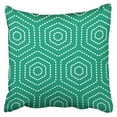 thumbnail image 1 of RYLABLUE Housse de Coussin Motif Géométrique Vert Émeraude 20x20 Pouces, 1 of 1