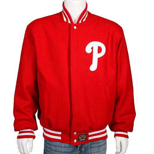 Philadelphia Phillies JH Design Reversible Wool Jacket - Red - Walmart