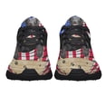 thumbnail image 5 of Black Labrador Dog American flag Shoes Sneakers Black Size 11.5, 5 of 7
