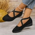 thumbnail image 2 of Xucatan Lace Up Square Toe Ballet Flats for Women Cross Strap Flat Shoe Cute Bow Slip On Mary Jane Flats Casual Ballerina Shoes Gift, 2 of 8