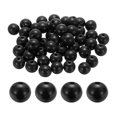 thumbnail image 1 of Uxcell 50 piezas de cuentas de madera negras de 20 mm, cuentas redondas sueltas con agujero grande de 4.5 mm para joyería, collares y pulseras., 1 of 7