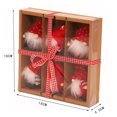 thumbnail image 5 of 6Pcs DIY Dwarf Doll Xmas Tree Ornament Non Woven Fabric Personalized Festival Pendants Home Decor, 5 of 8