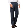 thumbnail image 5 of Pantalones de rayas Inspire Chic para hombre, corte slim, frente plano, traje formal, 36 azul marino, 5 of 5