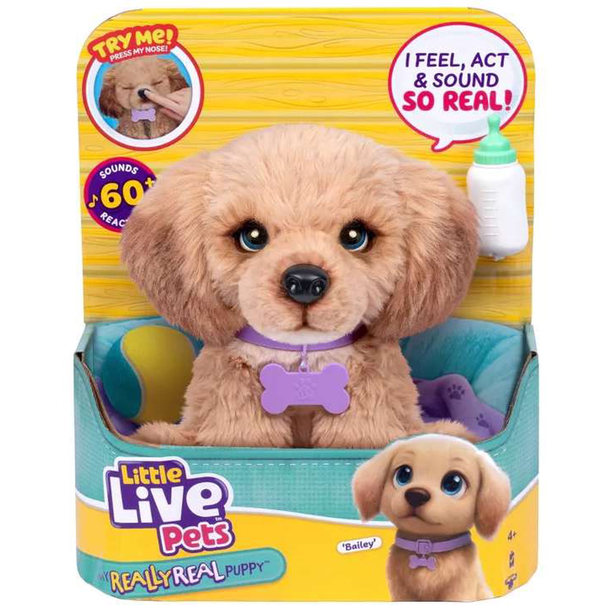 Little Live Pets My Really Real Puppy Bailey Electronic Pet [60+ Sounds & Reactions!]