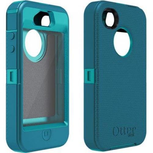 OtterBox Defender Case for iPhone 4 4S Teal/Blue * Cover OEM Original