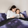 thumbnail image 4 of Feelyou Mystic Black Cat Bedding Comforter Set 7pcs for Teen, Groovy Daisy Floral King Bedding Sets, Hippie Tribal Animal Reversible Bed Sheets, Luxury Bedroom Decor, 4 of 7