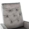 thumbnail image 6 of Glavbiku Modern Baby Room High Back Rocking Nursery Chair,Comfortable Rocker Armchair,Gray, 6 of 7