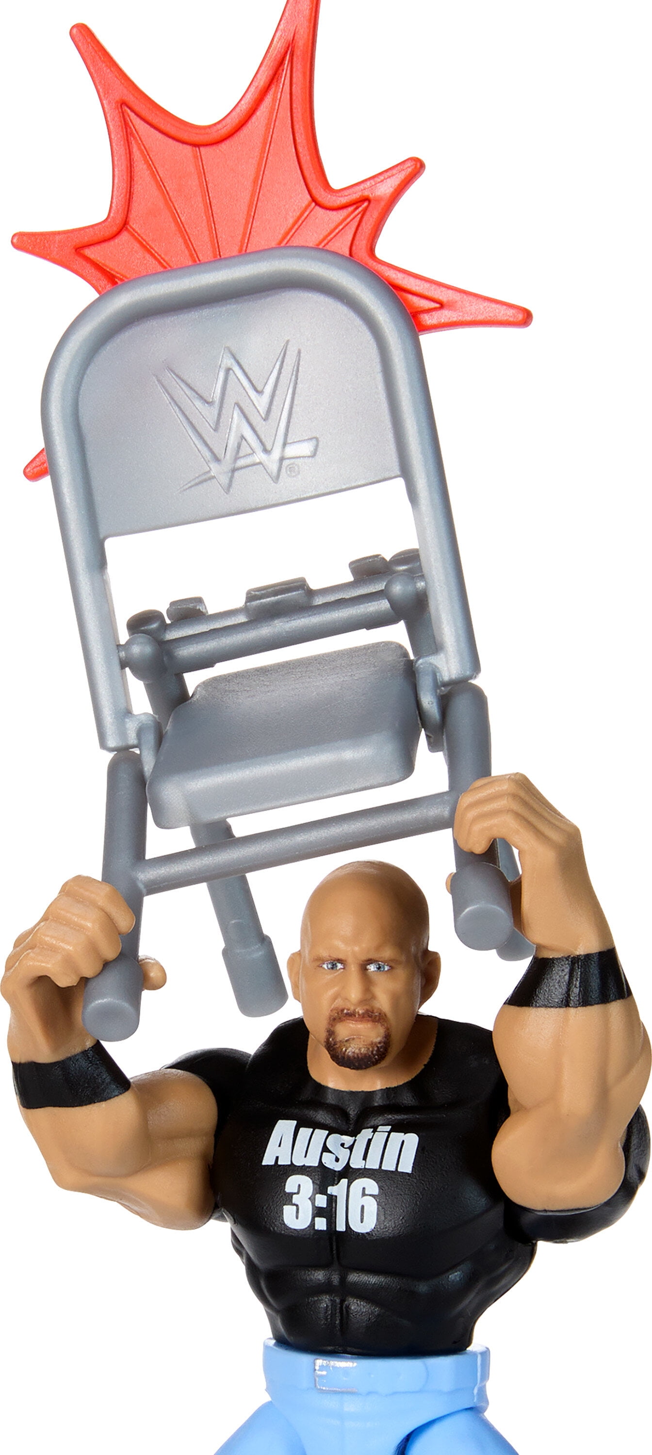WWE Action Figure Knuckle Crunchers “Stone Cold” Steve Austin with Battle Accessory