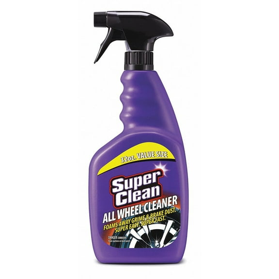 Super Clean Wheel and Tire Cleaner Liquid - Removes Dirt and Grime - 32 oz