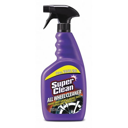 Super Clean Wheel and Tire Cleaner Liquid - Removes Dirt and Grime - 32 oz