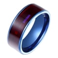 thumbnail image 1 of Anillo portátil inteligente Fernando acero de titanio azul, 1 of 8