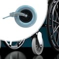 thumbnail image 6 of TOOYFUL Wheelchair Front Wheel 8 inch Wear Resistant Walker Replacement Roller Wheel with Front Fork, 6 of 9