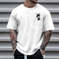 thumbnail image 2 of JAJAHO Men's Short Sleeve T Shirts Hawaiian Shirts For Men Summer Beach Vacation Clothes Tropical Printed Loose Fit Graphic Tee Stylish Tops, 2 of 4