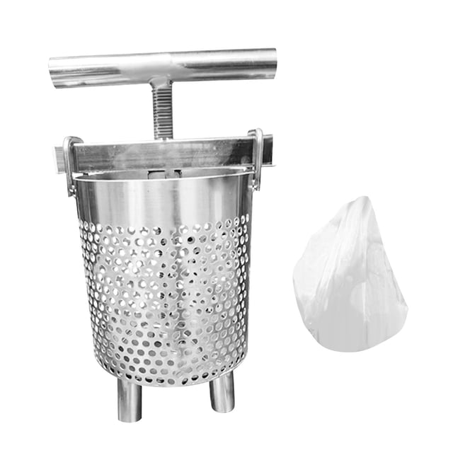 Exprimidor de verduras, exprimidor de jugos, herramientas de cocina, manual multiusos, prensa para relleno de dumplings para restaurante y hogar. 19 l con pies