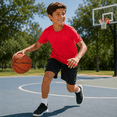 thumbnail image 4 of DARESAY Boys Active T-Shirts, 4-Pack Moisture-Wicking Short Sleeve Athletic Tees, Sizes 4-16, 4 of 8