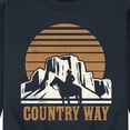 thumbnail image 3 of Instant Message - Country Way - Men's Crew Neck Fleece Pullover, 3 of 6