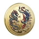 thumbnail image 2 of Monedas de oro conmemorativas de Chengxiang con dragón y fénix Se pueden hacer monedas redondas con medallón conmemorativo de color del dragón y el fénix del zodíaco, 2 of 5