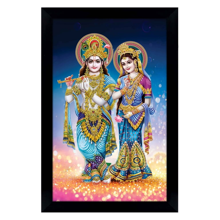 IBA Indianbeautifulart Radha Krishna Picture Frame Religious