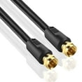 Coaxial Cable Connector F Type Gold Plated RG6 Coax Cable Cord for TV