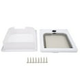thumbnail image 1 of HLONK Weatherproof Cat Door  4 Modes Rotary Switch Control  Interior & Exterior Pet Door for Cats  XL Size  Weather-Tight Seal for Secure and Comfortable Entry/Exit, 1 of 9