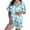 Light Blue13, variant on Halloween Pajamas Halloween Pumpkin Print Plus Size Button Nightwear Pajamas for Women Set
