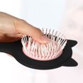 thumbnail image 4 of Unique Bargains 1pc Women Cat's Ears Airbag Hair Comb for Straight Curly Thick Wet Hair Black ABS TPR, 4 of 6