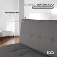 thumbnail image 4 of Sofá Cama Mia Individual Plegable y Reclinable Tapizado Lino gris oscuro, 4 of 8