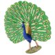 thumbnail image 4 of Peacock Figurine Desktop Art Craft Lifelike Plastic Model Ornament for Learning Home Decor Chic Design Compact Idea, 4 of 4