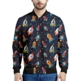 thumbnail image 5 of Chaquetas estilo bombardero con estampado 3D de dibujos animados de estilo hip hop de la calle Harajuku, abrigo de manga larga para hombres, mujeres y niños, chaqueta de vuelo de gran tamaño, 5 of 5