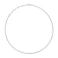 thumbnail image 3 of Haus of Brilliance Solid 14K White Gold Unisex 2.5mm Paperclip Lobster Claw Clasp Chain Necklace 18 Inches, 3 of 9