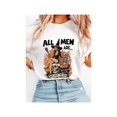 thumbnail image 1 of Halloween T-shirts Feminist Witch Graphic Tees Halloween Spooky Girl Casual Tops Short Sleeve Cotton Shirts for Daily Outfits Black,M, 1 of 6