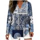 thumbnail image 2 of Xuyuer Women's Long Sleeve Tops Shirts V Neck Dressy Casual Loose Fit Blouses Fashion Summer Casual Loose Lightweight Work Oversized Blouses Tunic Tops Office Drop Shoulder Blouse, 2 of 5