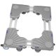 thumbnail image 2 of Base ajustable para lavadora, base ajustable multifuncional con freno para secadora, refrigerador, color gris, 2 of 15