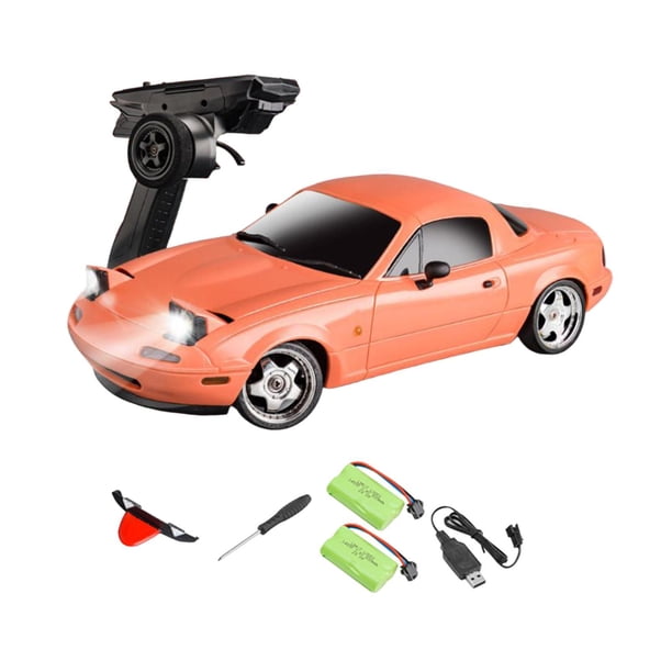 Coche de juguete deportivo de derrape Hugo a escala 1/18 tracción en las 4 ruedas rosa