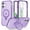 Purple, variant on Decase for iPhone 17 Magnetic Case with Built-in Screen Protector, Full-Body Protective Back Cover with Invisible Stand,Shockproof Hybrid TPU Frame Hard PC Matte Case,Clear