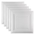 thumbnail image 1 of Great Lakes Tin Detroit Matte White 2ft x 2ft Nail Up Ceiling Tiles (5 Pack), 1 of 6