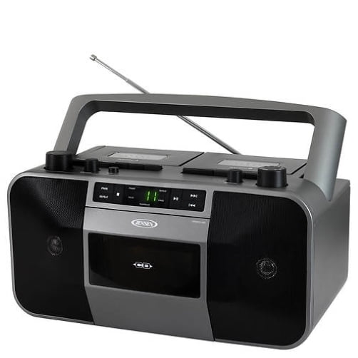 Jensen MCR-1500 Portable Stereo CD Player and Dual-Deck Cassette Player/Recorder with AM/FM Radio