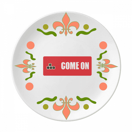 

Direction Letter Invitation Guide Flower Ceramics Plate Tableware Dinner Dish