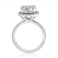 thumbnail image 3 of Pompeii 4 1/2Ct Diamond Halo Lab Grown Engagement Ring White, Yellow or Rose Gold, 3 of 4