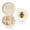 White, variant on Honey Bee Round Jewelry Box, Travel Jewelry Organizer, 3.9 x 3.9 x 2in Jewelry Storage Box for Women-Black