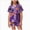 A13-Purple, variant on Girl Boy Halloween Pajamas Pumpkin Shorts Sleeve Button Down Shirt Pants Fall Pjs Nightgown