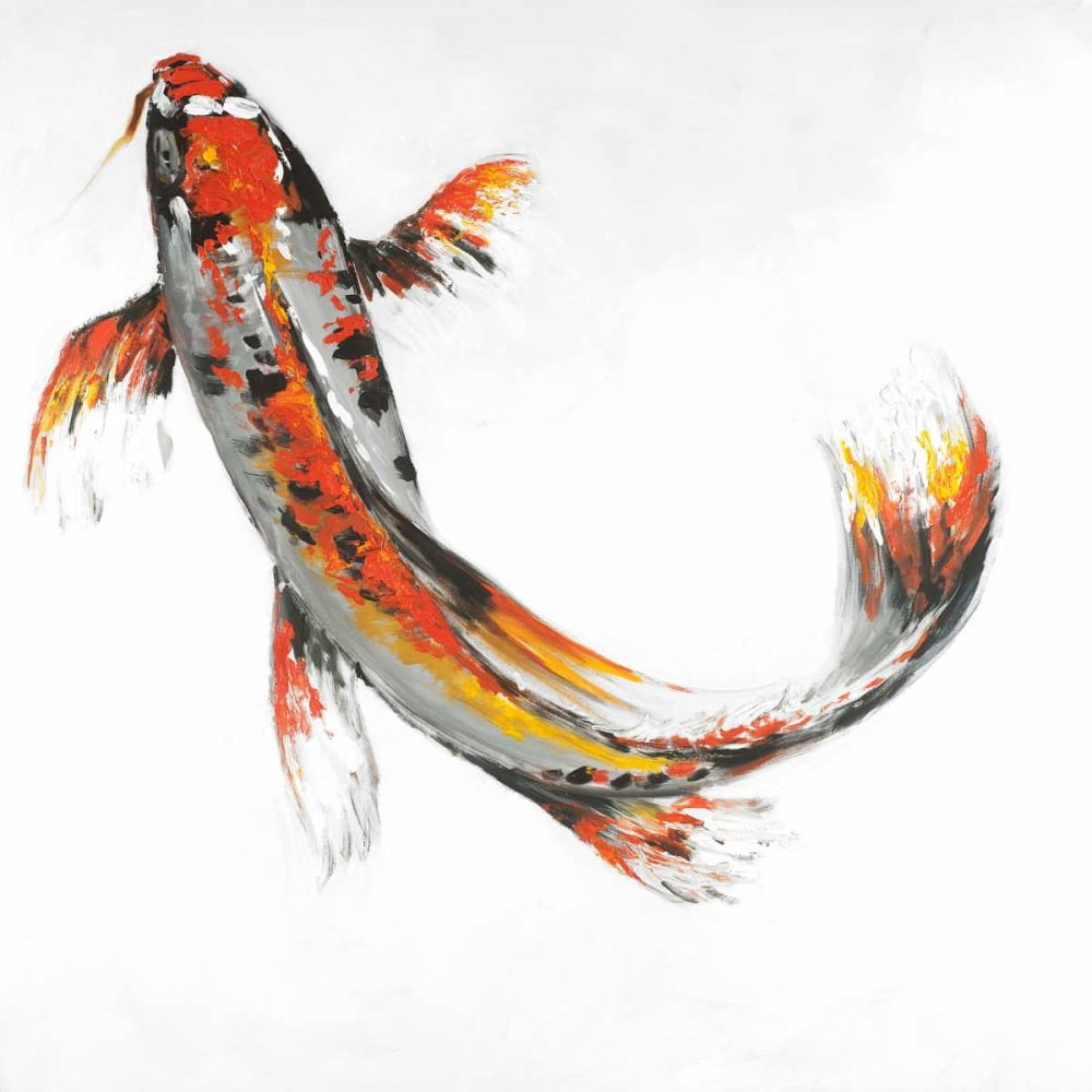 Butterfly Koi Fish Poster Print by Atelier B Art Studio