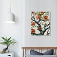 thumbnail image 4 of Nawypu  Canvas Wall Art Painting Watercolor Floral Pattern Cherry Flowering Trees Small Flowers Peach Home Decorative Artwork Prints, 4 of 5