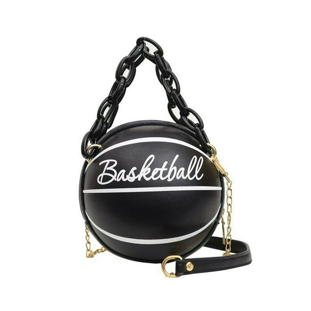 MesaSe Basketball Shoulder Bags Women Tote Acrylic Chain Messenger Handbag (Pink)